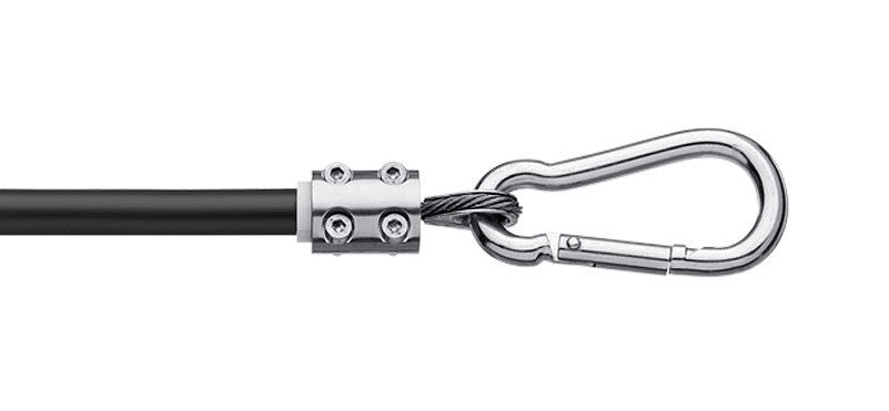 Karabinerhaken zu Weibel Schwimmleinen