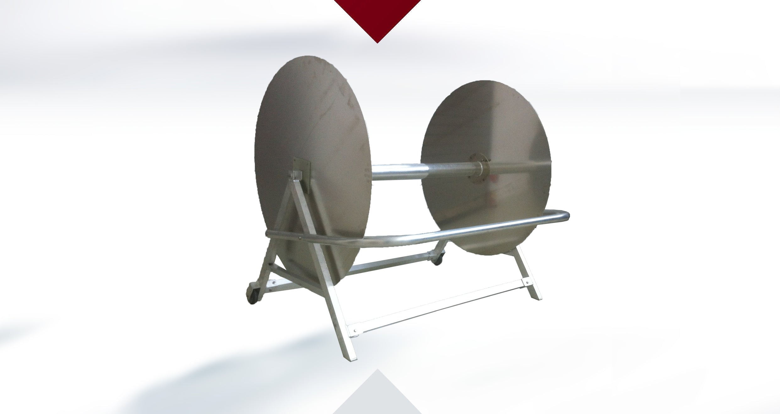 Schwimmleinenwagen, Haspelwagen, für Trennleinen und Wettkampfleinen