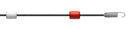 abgrenzungsleine, 2 kugeln pro meter, spiralfeder