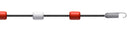 abgrenzungsleine, 6 kugeln pro meter, spiralfeder